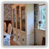 F10. Drexel San Martino china cabinet. Dimensions: 84"T x 15.25D x 55"W