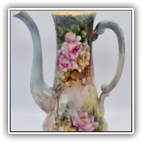 E30. Small T & V chocolate pot. Measures: 8"T - $75