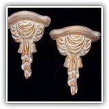 D35. Pair of decorative shelves - $30