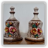 E38. Pair of Capidimonte bells.- $38 for the pair