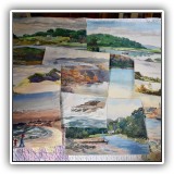 A19. Unframed Joseph T. Higgins watercolors