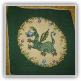 P89. Dragon needlepoint - $20