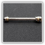J127. Two-tone bar pin - $16