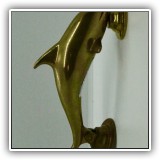 B10. Bras dolphin door knocker - $24