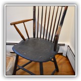 F11. Small antique chiar with repairs. 33"h - $15