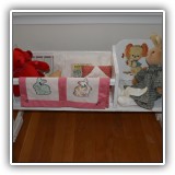 T04. Doll-sized rocking crib. - $55