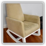 F56. Joya yltrasuede rocker by Monte Furniture. 36"h - $350