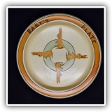 P02. Roseville baby plate - $12