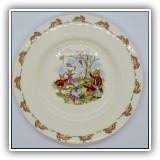 P12. Royal Doulton "Bunnykins" plate