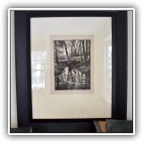 A14. "Brook Path" original woodblock by Margaret Patterson 19"h x 15.5"w - $650