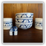 P09. More Dedham Pottery - Mugs are sold
