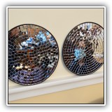 K14. Two mirrored trivets. - $10 for the pair