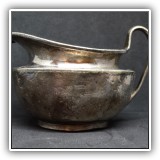 S10. Elkinington silverplated creamer 3"h