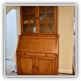 F27. Slant front secretary. 81"h x 40.5"w  x 20.25"d - $475