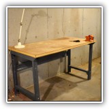 F37. Workbench. 34.5"h x 60"w x 30"d - $85