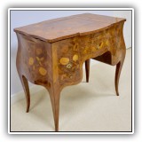 F22. Antique Marquetry vanity. 30"h x 33"w x 20"d - $550