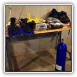 L08. Lot of SCUBA equipment. - $500