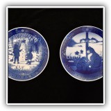P20c. Royal Copenhagen Christmas plates - $12 each