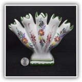 P04. Fan-shaped vase. Made in Portugal. 