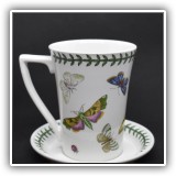 P27. Portmeirion "The Botanic Garden" large mug and saucer. - $10 for the set