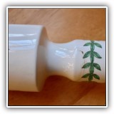 P32. Portmeirion "The Botanic Garden" rolling pin. Repaired. 14"w - $6