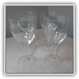 G28. Set of 4 Crate abd Barrel wine glasses.