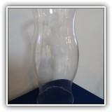G39. Glass hurricane 11.1"h x 5.5"w
