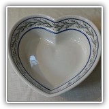 P56. Heart shaped Boleslawiec Poland baking dish - $18