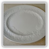 P59. White Franciscan platter. 12"x 10" - $12