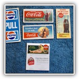 C22. 6 Pieces of Coca-Cola ephemera - $20