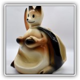 C25. Vintage 1956 Fine Enterprise ceramic boxing kangaroo dresser valet. - $45