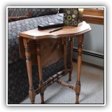 F26. Single gate leg side table. 24"h x 23.5"w x 23.5"d - $60