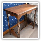 F38. Small library side table 24"h x 24"w x 14"d - $60