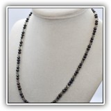 J41. Diana Kane sterling beaded necklace. - $28