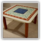 F68. Painted coffee table 18"h x 31"w x 31"d - $75
