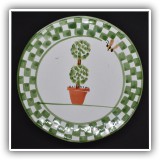 K16. Mesa International ceramic footed trivet. 6.5"w - $10