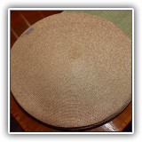 K20. Set of 16" gold placemats.