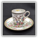 P03. Coalport "Indian Tree" demitasses cup and saucer. - 