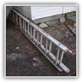 L10. Werner 24' aluminum extension ladder. - $60