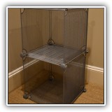 F95. Wire mesh cubbies