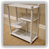 D85. White desktop shelf. - $14
