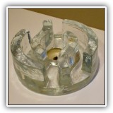 G08. Glass votive holder. 2.5" x 6.25" - $10