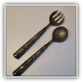 K08. Set of silvertone salad servers. 11"l - $12