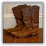 H12. Cowboy boots. Wear and marking. 