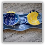 P04. Roseville baby plate - $12